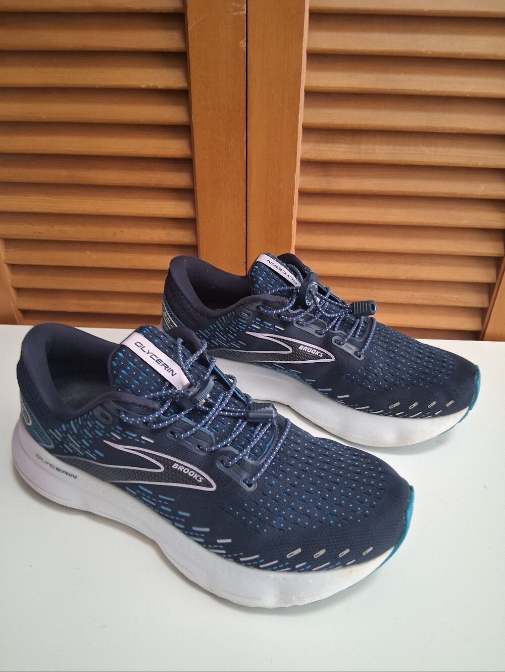 Brooks Glycerin 20 Navy Blue/ Lilac Women's Running Shoe * Size: 10 (Medium) - Picture 4 of 8